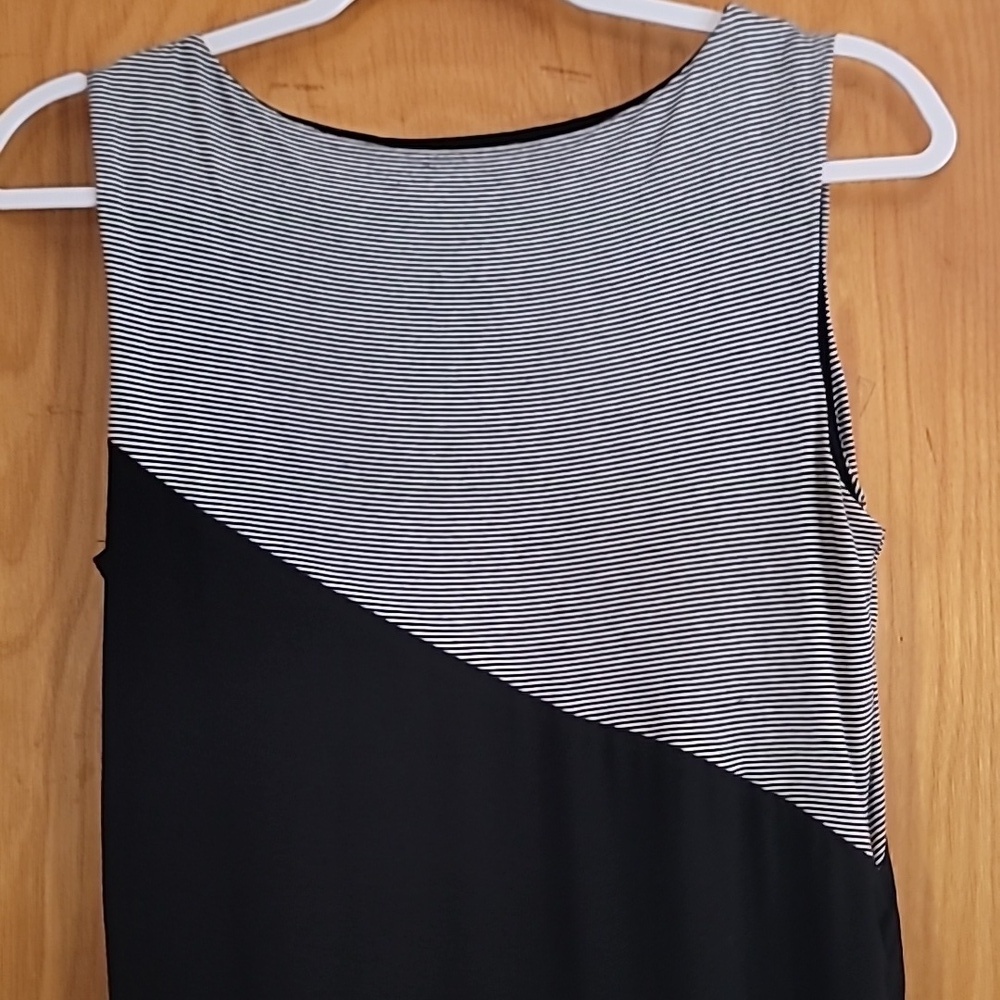 Lucy & Laurel Black and White Striped Bodycon Dress - Picture 5 of 9